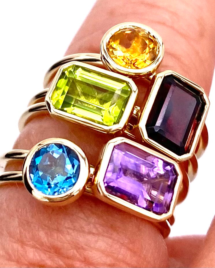 Alexandrite and hot sale citrine ring