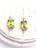 Peridot Earrings in White Gold F314STE152CK-P