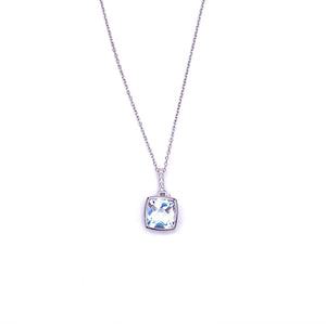 Aquamarine Pendant in White Gold F070PE15976/AQ