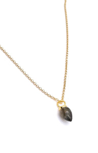 Jorge Revilla Pendulum Collection Labradorite Necklace F351CG129-01/LO